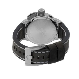 TW Steel TW Steel Horloge CS105 Canteen Staal Quartz Chronograaf met Grijz Suede Horlogeband 45mm