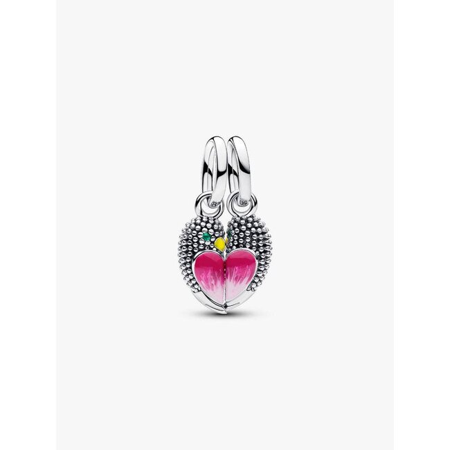 Pandora Pandora Bedel 794484C01 Zilver Love Birds Deelbaar met Roze Hart
