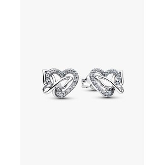 Pandora Pandora Oorbellen 294476C01 Zilver Hart en Vlinder met Zirkonia