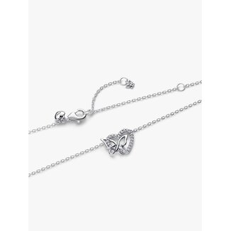 Pandora Pandora Collier 394477C01-45 Zilver Hart en Vlinder met Zirkonia 45cm