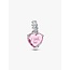 Pandora Pandora Bedel 794464C01 Zilver Hart met Roze en Zirkonia I Love You