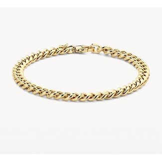 Blush Blush Armband 2262YGO 14k Geelgoud Gourmette Schakel 5.3mm x 18.5cm
