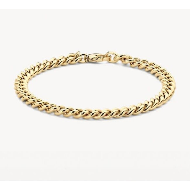 Blush Blush Armband 2262YGO 14k Geelgoud Gourmette Schakel 5.3mm x 18.5cm