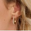 Blush Blush Oorbellen 7375YZI 14k Geelgoud met Zirkonia Ovaal Taps 3mm x 20mm