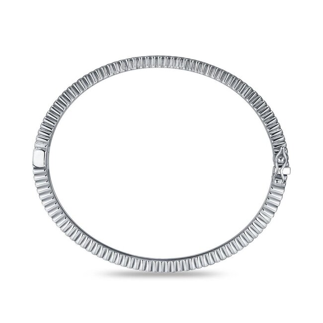 Gisser Jewels Amsterdam Gisser Jewels Armband SB37-60 Zilver met Zirkonia 6.7mm x 60mm