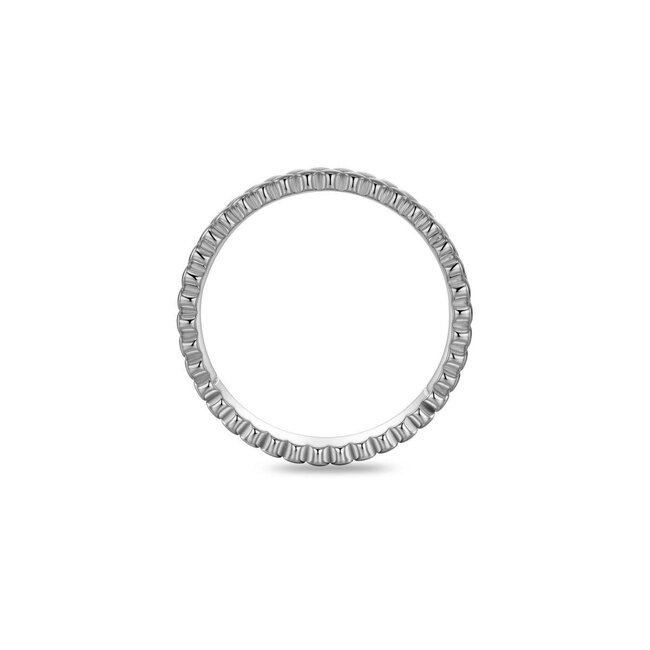 Gisser Jewels Amsterdam Gisser Jewels Ring R496-56 Zilver met Zirkonia 6mm Maat 56