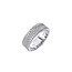 Gisser Jewels Amsterdam Gisser Jewels Ring R496-56 Zilver met Zirkonia 6mm Maat 56