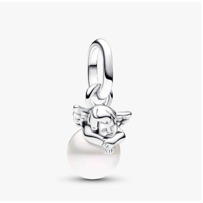Pandora Pandora Bedel 793108C01 Zilver Cupido met Parel