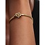 Pandora Pandora Armband 563758C01-17 Zilver met 14k Geelgouden Plating met Hart/Infinity Sluiting met Zirkonia Maat 17