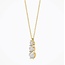 Blush Blush Collier LG3020Y 14k Geelgoud met Drie Briljant Geslepen Lab Grown Diamanten