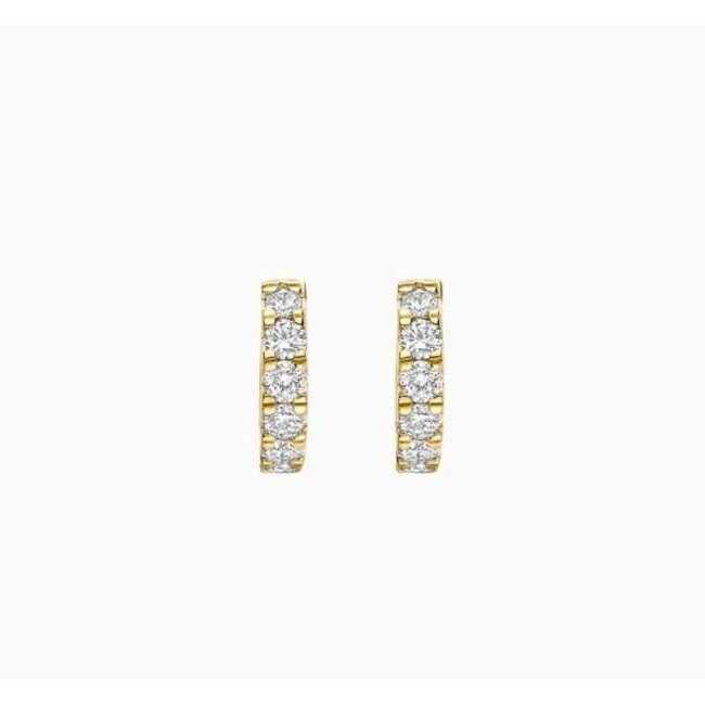Blush Blush Oorbellen LG7031Y 14 Geelgouden Oorringen Briljant Geslepen Lab Grown Diamant 2.1mm
