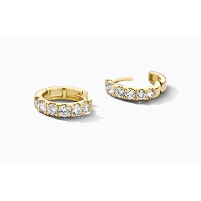 Blush Blush Oorbellen LG7031Y 14 Geelgouden Oorringen Briljant Geslepen Lab Grown Diamant 2.1mm