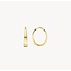Blush Blush Oorbellen 7379YGO 14k Geelgoud Ovalen Oorringen 2.6x12mm