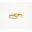 Blush Blush Oorbellen 7379YGO 14k Geelgoud Ovalen Oorringen 2.6x12mm