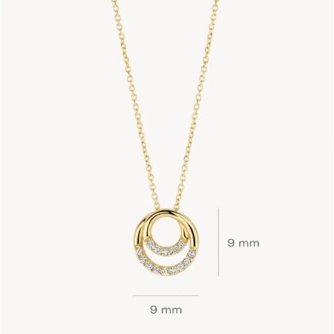 Blush Blush Collier 3193YZI 14k Geelgoud Rondjes met Zirkonia 42cm