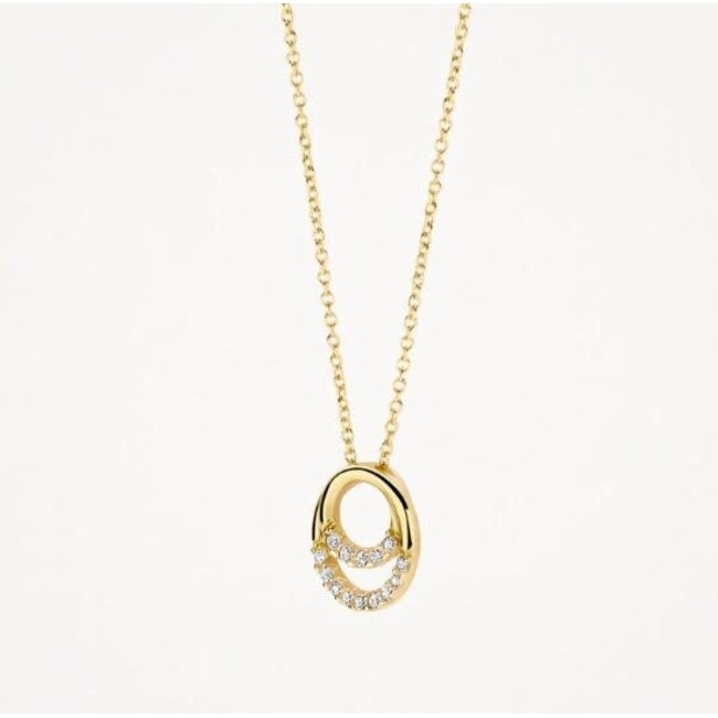 Blush Blush Collier 3193YZI 14k Geelgoud Rondjes met Zirkonia 42cm