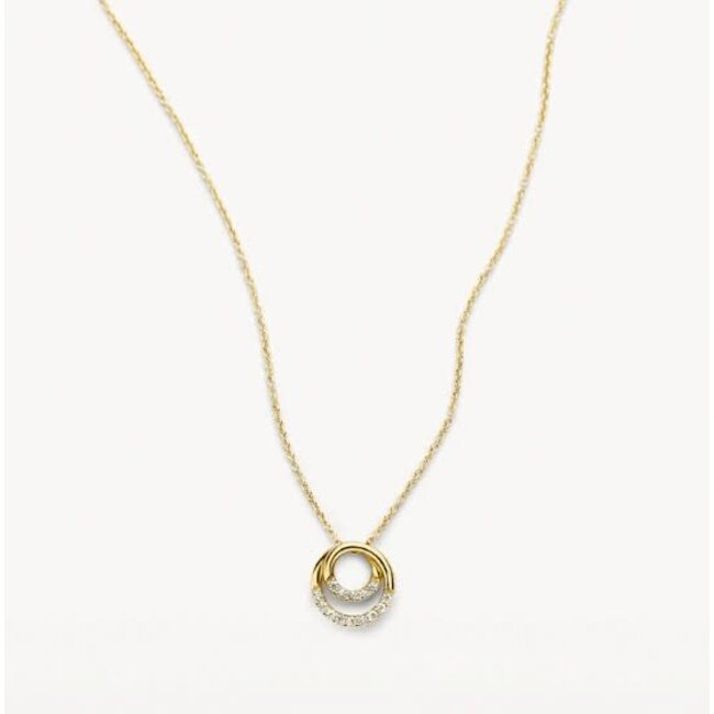 Blush Blush Collier 3193YZI 14k Geelgoud Rondjes met Zirkonia 42cm