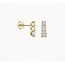 Blush Blush Oorbellen LG7030Y 14k Geelgoud met Drie Labgrown Diamanten