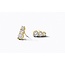 Blush Blush Oorbellen LG7030Y 14k Geelgoud met Drie Labgrown Diamanten