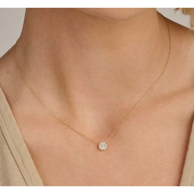 Blush Blush Collier  3196YZI  14k Geelgoud Rondje met Zirkonia 42cm