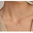 Blush Blush Collier  3196YZI  14k Geelgoud Rondje met Zirkonia 42cm