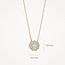 Blush Blush Collier  3196YZI  14k Geelgoud Rondje met Zirkonia 42cm