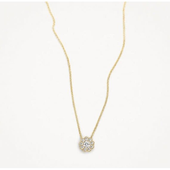 Blush Blush Collier  3196YZI  14k Geelgoud Rondje met Zirkonia 42cm