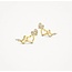 Blush Blush Oorbellen 7376YZI 14k Geelgoud  Hartjes en Zirkonia