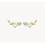 Blush Blush Oorbellen 7376YZI 14k Geelgoud  Hartjes en Zirkonia
