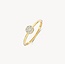 Blush Blush Ring 1277YZI/54 14k Geelgoud met Meerdere Zirkonia's Maat 54