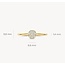 Blush Blush Ring 1277YZI/54 14k Geelgoud met Meerdere Zirkonia's Maat 54