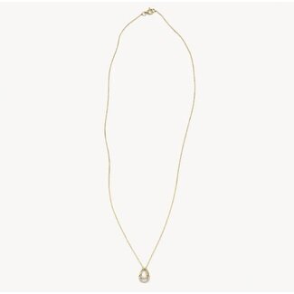 Blush Blush Collier 3195YZI 14k Geelgoud Druppel met Zirkonia 42cm