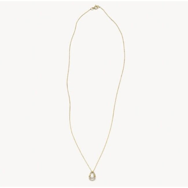 Blush Blush Collier 3195YZI 14k Geelgoud Druppel met Zirkonia 42cm