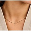 Blush Blush Collier 3162YRG 14k Geelgoud met Groene Bolletjes 42cm