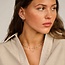 Blush Blush Collier 3162YRG 14k Geelgoud met Groene Bolletjes 42cm