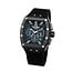 TW Steel TW Steel Horloge T04 Staal Rechthoekige Kast met Zwarte Plating Quartz Chronograaf en met Rubberen Band met Vouwsluiting