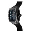 TW Steel TW Steel Horloge T04 Staal Rechthoekige Kast met Zwarte Plating Quartz Chronograaf en met Rubberen Band met Vouwsluiting