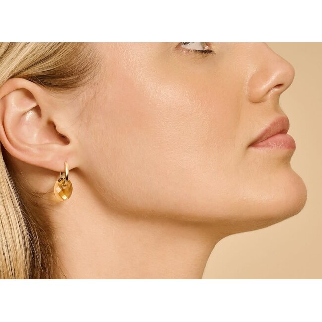 Blush Blush Oorbedels 800CITM Klein Citrien Klein Ovaal 10mm x 12mm