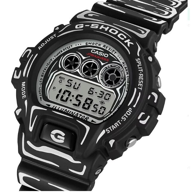 Casio G-Shock Casio G-Shock Horloge DW-6900JV-1ER Kunsthars Wijzerplaat Quartz en Kunsthars Horlogebandand 50mm Waterdichtheid 20m Joshua Vides Special Edition
