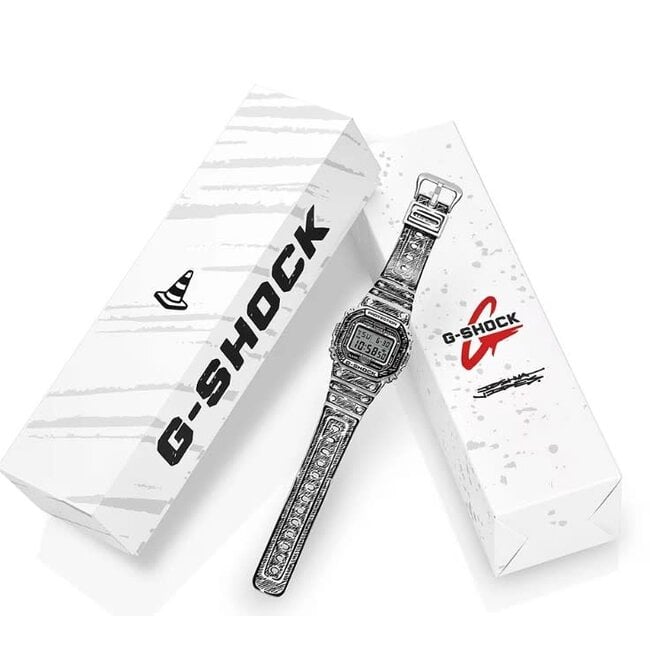 Casio G-Shock Casio G-Shock Horloge DW-5600JV-7ER Bio-Plastic Wijzerplaat 42.8mm Quartz en Bio-Plastic Horlogeband 50mm Waterdichtheid 20m Joshua Vides Special Edition