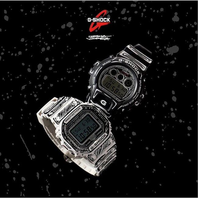 Casio G-Shock Casio G-Shock Horloge DW-5600JV-7ER Bio-Plastic Wijzerplaat 42.8mm Quartz en Bio-Plastic Horlogeband 50mm Waterdichtheid 20m Joshua Vides Special Edition