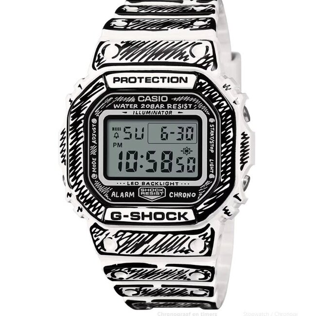 Casio G-Shock Casio G-Shock Horloge DW-5600JV-7ER Bio-Plastic Wijzerplaat 42.8mm Quartz en Bio-Plastic Horlogeband 50mm Waterdichtheid 20m Joshua Vides Special Edition