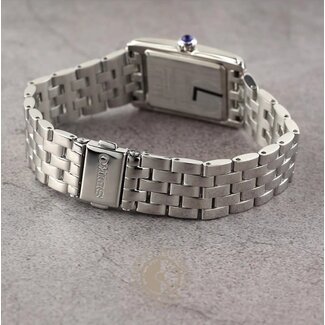 Seiko Seiko Horloge SWR083P1 Staal met Creme Wijzerplaat 22.2mm Waterdichtheid 50m