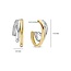 Ti Sento Milano Ti Sento Oorbellen 78068ZY Zilver met 14k Geelgouden Plating