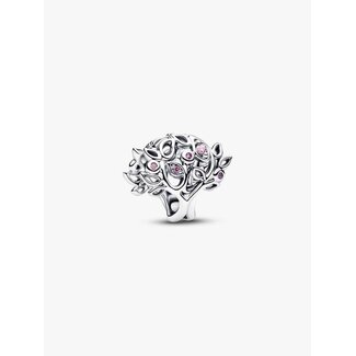 Pandora Pandora Bedel 794486C01 Zilver Familieboom met Roze Zirkonia
