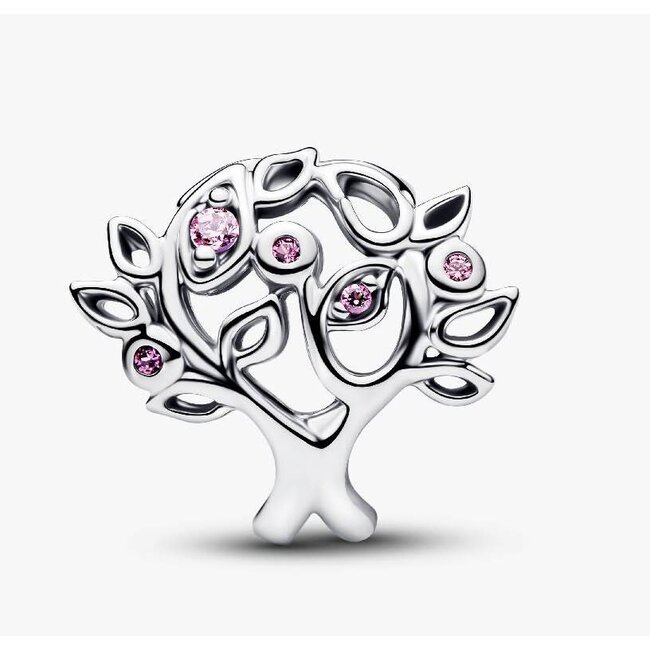Pandora Pandora Bedel 794486C01 Zilver Familieboom met Roze Zirkonia