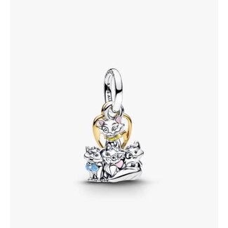 Pandora Pandora Bedel 764465C01 Zilver 14k Geelgouden Plating Disney Aristocats