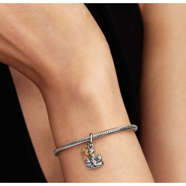 Pandora Pandora Bedel 764465C01 Zilver 14k Geelgouden Plating Disney Aristocats