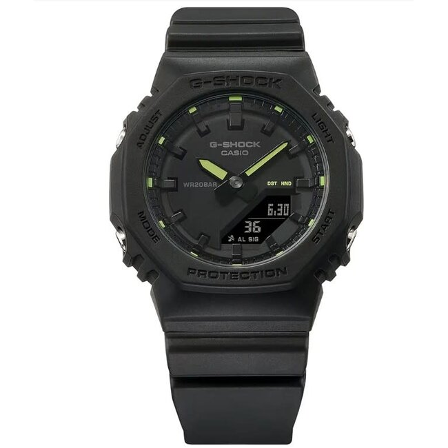 Casio G-Shock Casio G-Shock GMA-P2100SA-1A2ER Staal Wijzerplaat 40.2mm met Kunststofband Waterdichtheid 20m
