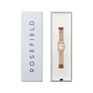 Rosefield Rosefield Horloge OCWRSR-OC04 Staal Rosegouden Plating Quartz Ivy White